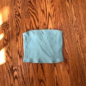 light blue tube top